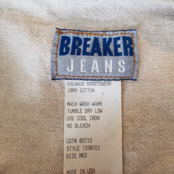 Vintage Cropped white jean Jacket - Picture 3 of 4